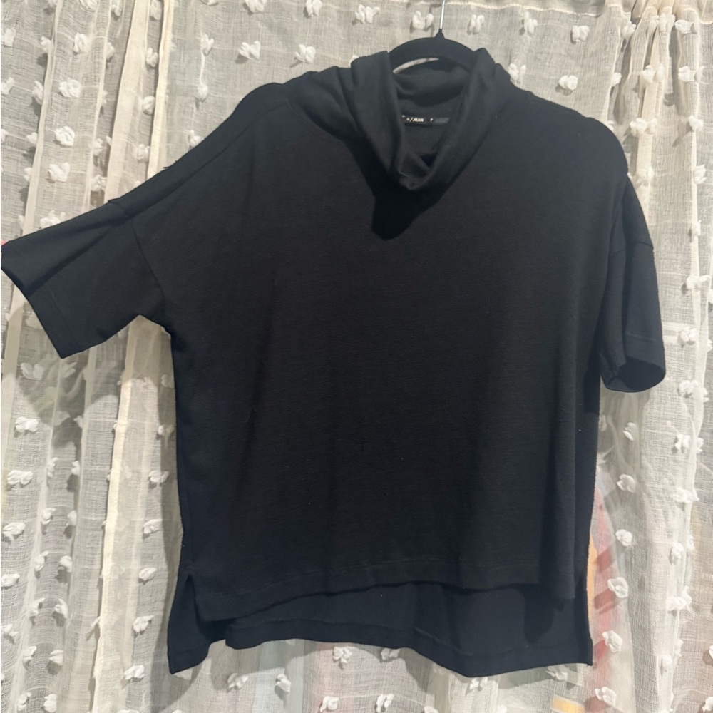 rag & bone Black Cowl Neck Sweatshirt